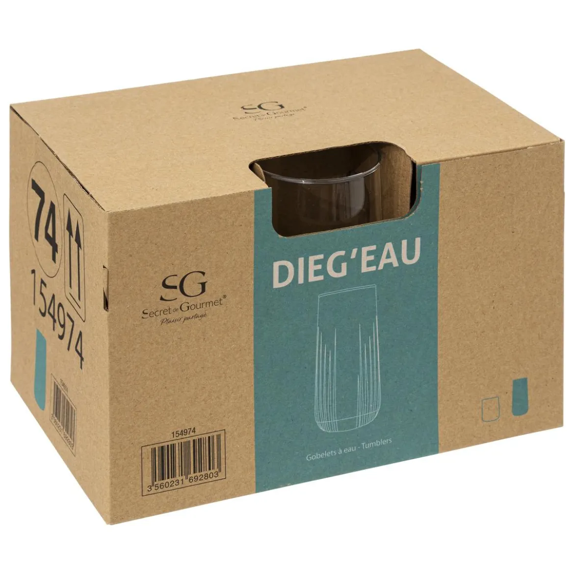 GOBELET HAUT DIEG EAU 36CL X1 PIECE
