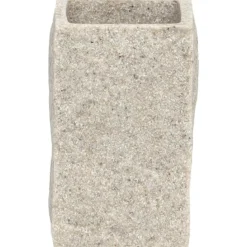 GOBELET POLYRESINE CARRE EFFET PIERRE NATUREL