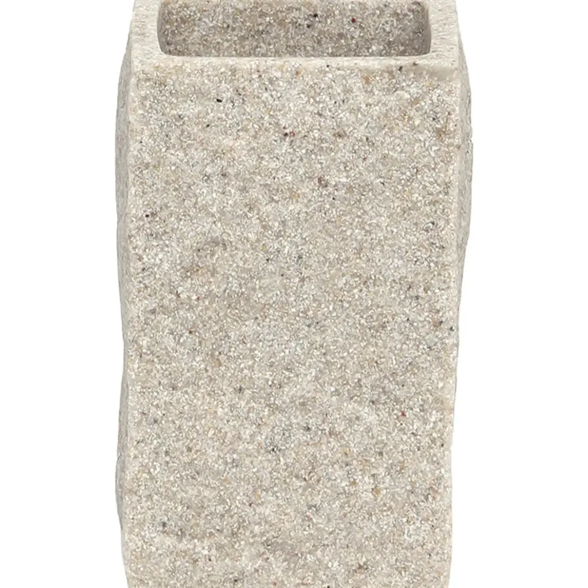 GOBELET POLYRESINE CARRE EFFET PIERRE NATUREL