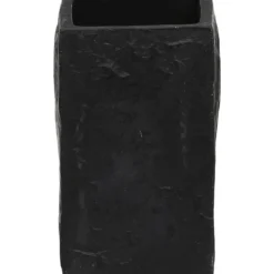 GOBELET POLYRESINE CARRE EFFET PIERRE NOIR