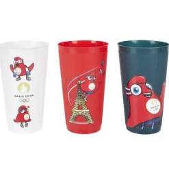 GOBELET REUTILISABLE MASCOTTE TRILOGIE 65CL
