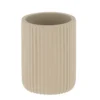 GOBELET STRIE ARRONDI POLYRESINE TAUPE