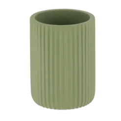 GOBELET STRIE ARRONDI POLYRESINE KAKI