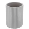 GOBELET STRIE ARRONDI POLYRESINE GRIS CLAIR