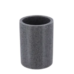 GOBELET STRIE POLYRESINE GRIS