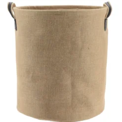 GRANDE PANIERE A LINGE RONDE EN JUTE D.42X48CM NATUREL