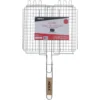 GRILLE BARBECUE PANIER 34X31CM CHROME