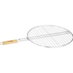 GRILLE BARBECUE RONDE 40CM CHROME