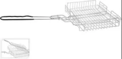 GRILLE RECTANGULAIRE POUR BARBECUE 26X21X5CM