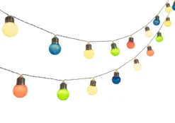 GUIRLANDE 20 BOULES SOLAIRES BLANC CHD MULTICO 5.8M D4.5CM