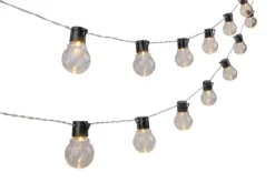 GUIRLANDE 20 BOULES SOLAIRES BLANC CHD MULTICO 5.8M D4.5CM
