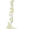 GUIRLANDE DE FLEURS DE VANILLE 30 FLEURS H160CM BLANC