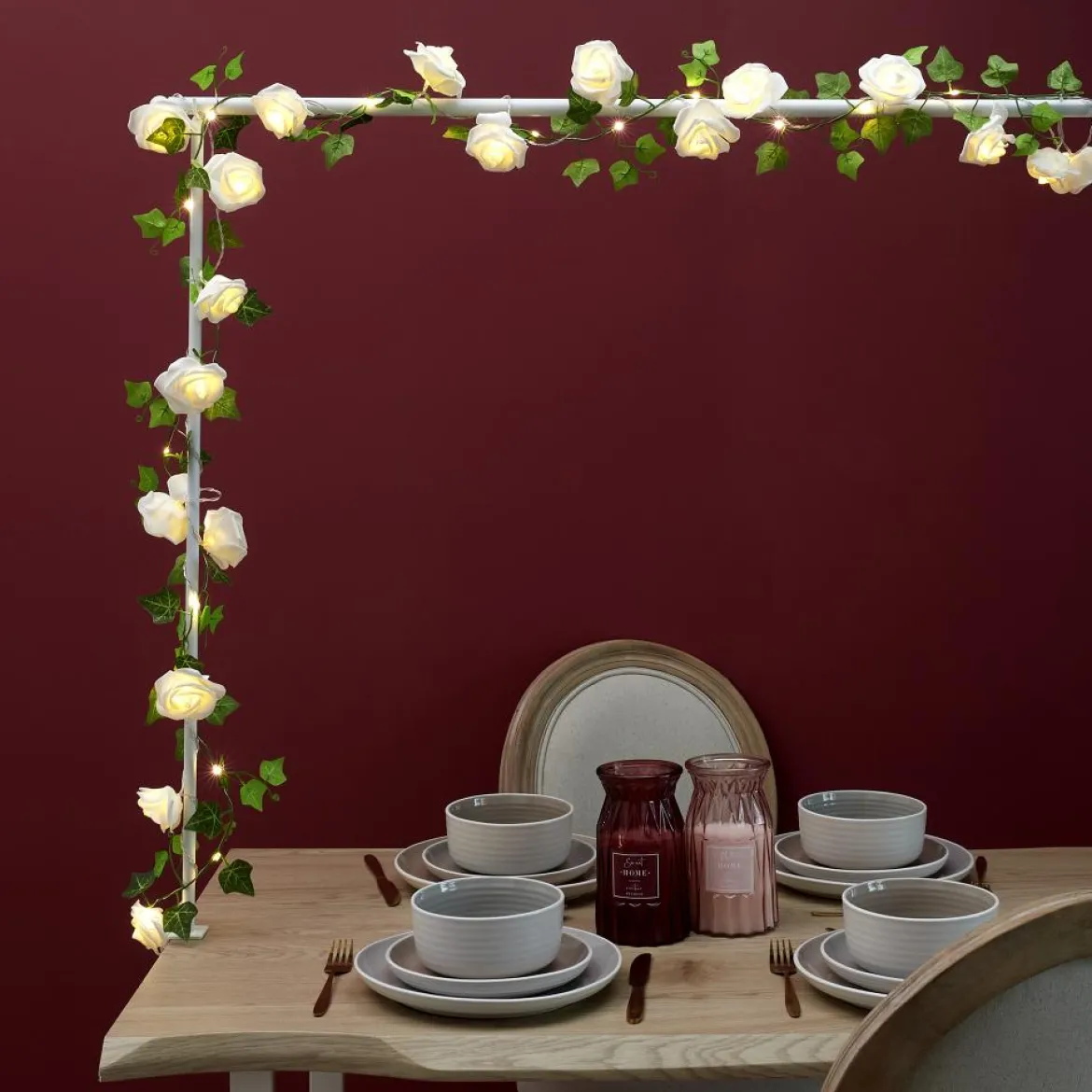 GUIRLANDE FEUILLE 20 LED 2M