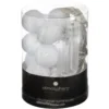 GUIRLANDE LED PILE 16 BOULES BLANC D.3.5CM