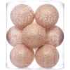 GUIRLANDE LED PILE 10 BOULES DORE D.6CM