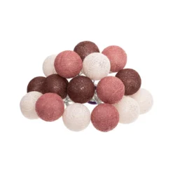 GUIRLANDE LED PILE 16 BOULES DUNE D.3.5CM