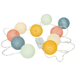 GUIRLANDE LED PILE 10 BOULES OYA D.6CM