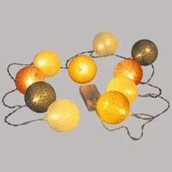 GUIRLANDE LED PILE 10 BOULES OYA D.6CM