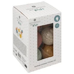 GUIRLANDE LED PILE 10 BOULES OYA D.6CM