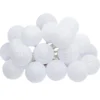 GUIRLANDE LED SECTEUR 20 BOULES BLANC D.6CM