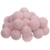 GUIRLANDE LED SECTEUR 20 BOULES ROSE D.6CM