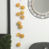 GUIRLANDE LED SECTEUR 20 BOULES OCRE D.6CM