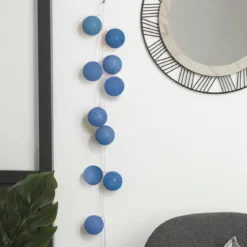 GUIRLANDE LED SECTEUR 20 BOULES BLEU D.6CM