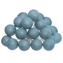 GUIRLANDE LED SECTEUR 20 BOULES BLEU D.6CM