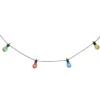 GUIRLANDE LED SOLAIRE 10 AMPOULES L.5M COULEUR