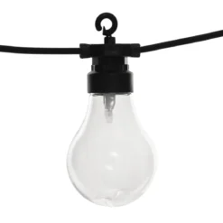 GUIRLANDE LED SOLAIRE 10 AMPOULES L.5M TRANSPARENT