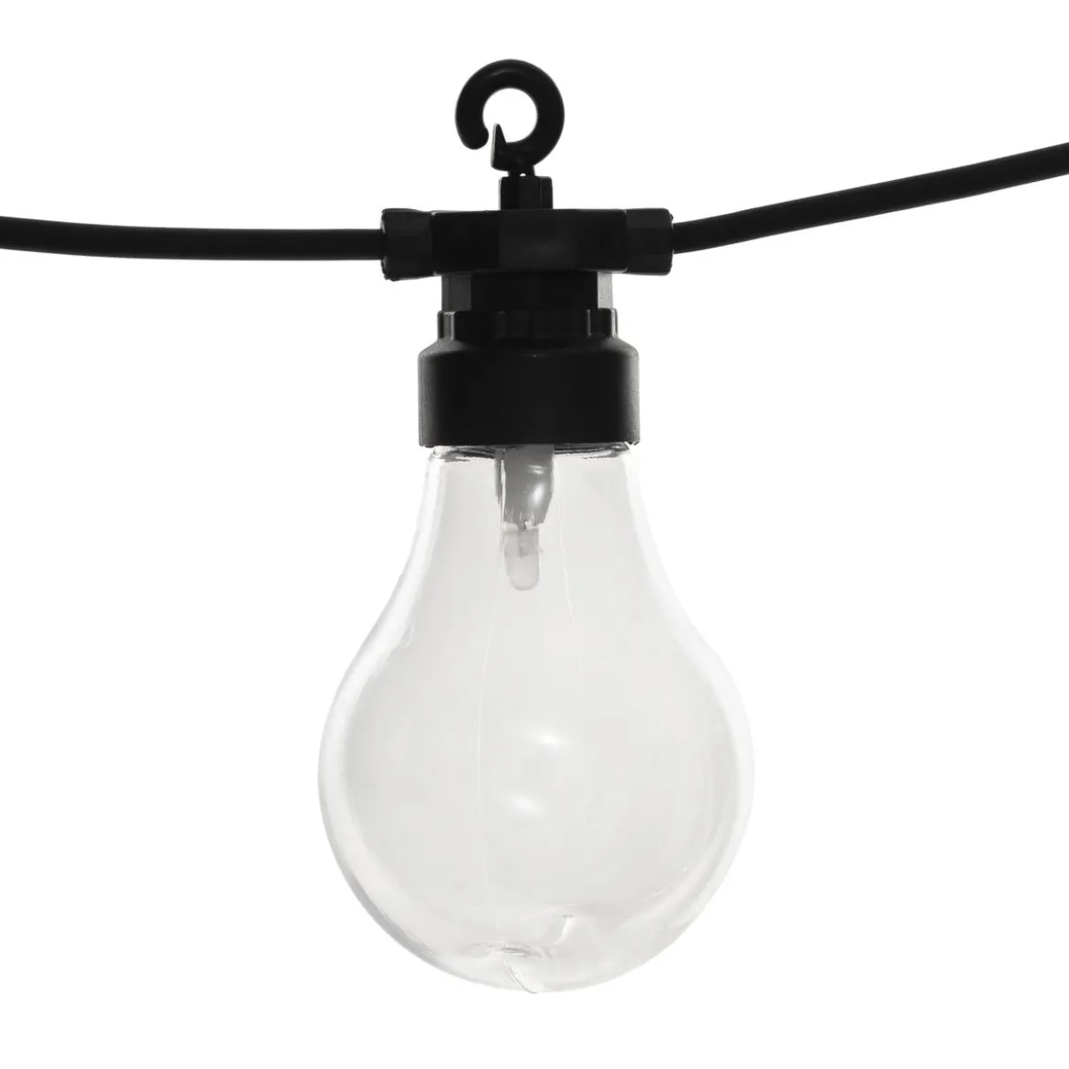 GUIRLANDE LED SOLAIRE 10 AMPOULES L.5M TRANSPARENT