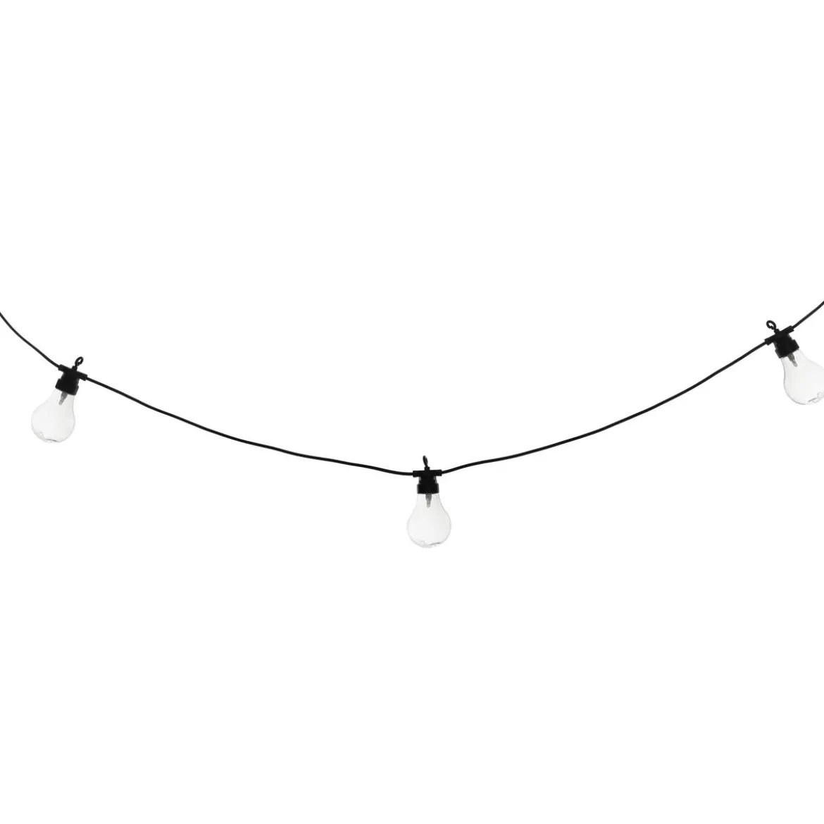 GUIRLANDE LED SOLAIRE 10 AMPOULES L.5M TRANSPARENT