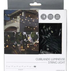 GUIRLANDE 200 LEDS PRISE