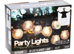 GUIRLANDE LUMINEUSE 20 LEDS BLANC CHAUD