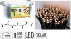 GUIRLANDE LUMINEUSE LED SOLAIRE L.4M BLANC CHAUD