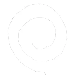 GUIRLANDE 20 MICRO LED ARGENT BLANC CHAUD L.190CM