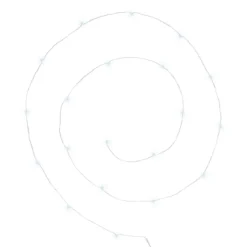 GUIRLANDE 20 MICRO LED ARGENT BLANC FROID L.190CM