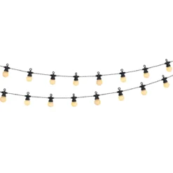 GUIRLANDE SOLAIRE 20 BOULES BLANC L.6.8M D5CM