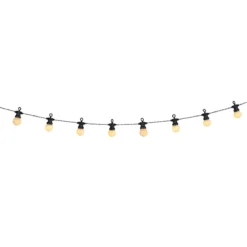 GUIRLANDE SOLAIRE 10 BOULES BLANC L.4.8M