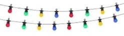 GUIRLANDE SOLAIRE 20 BOULES MULTICOLORE L.6.8M
