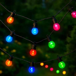 GUIRLANDE SOLAIRE 10 BOULES MULTICOLORE L.4.8M