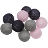 GUIRLANDE TARA PILE 10 BOULES PINKY D.6CM