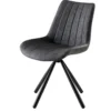 HERMIONE CHAISE PIVOTANTE GRIS