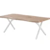 HERMIONE TABLE BASSE 120X60X45CM PIEDS BLANC