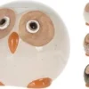 HIBOU JARDIN PORCELAINE 9X9X8CM