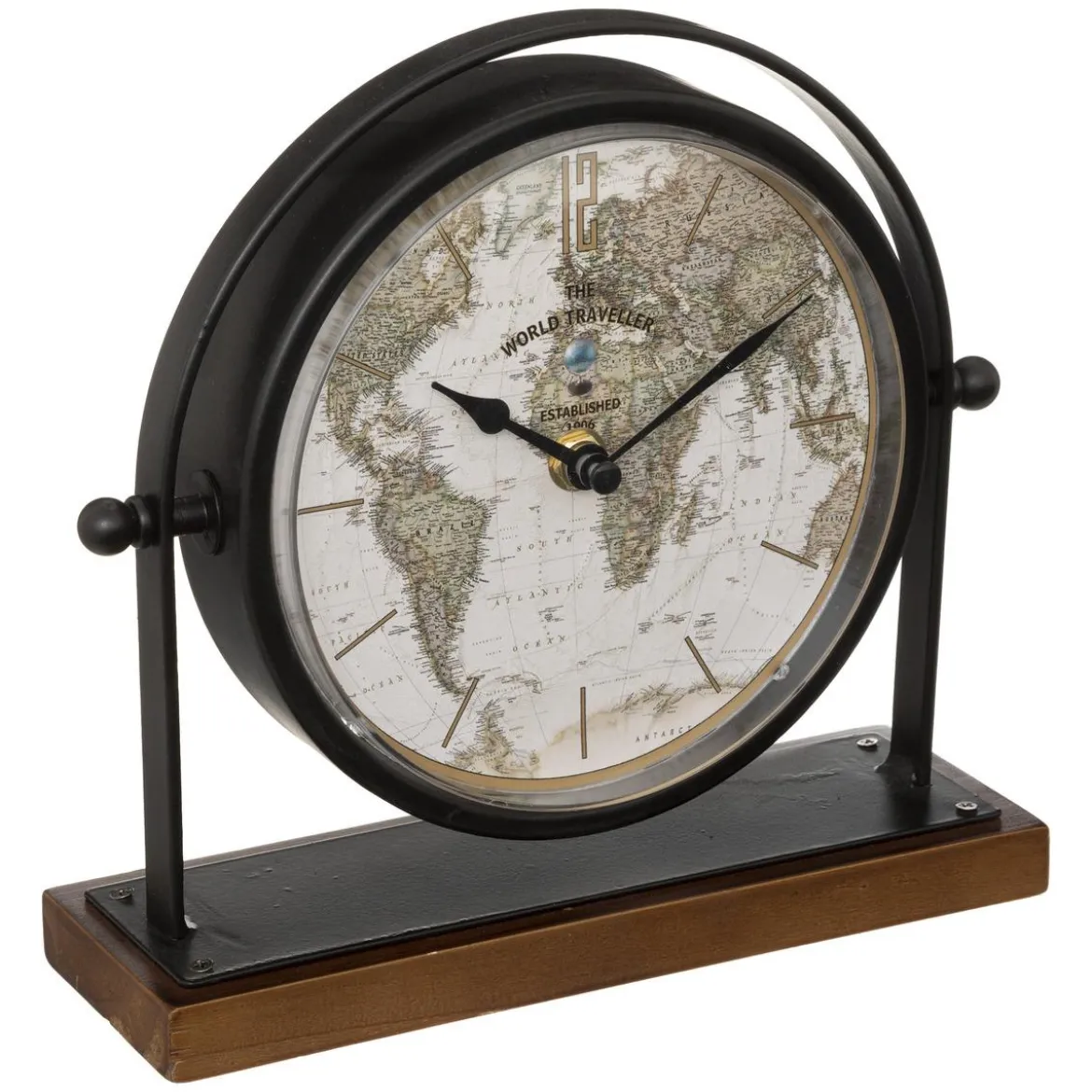 HORLOGE A POSER METAL FLAVIA H.20CM