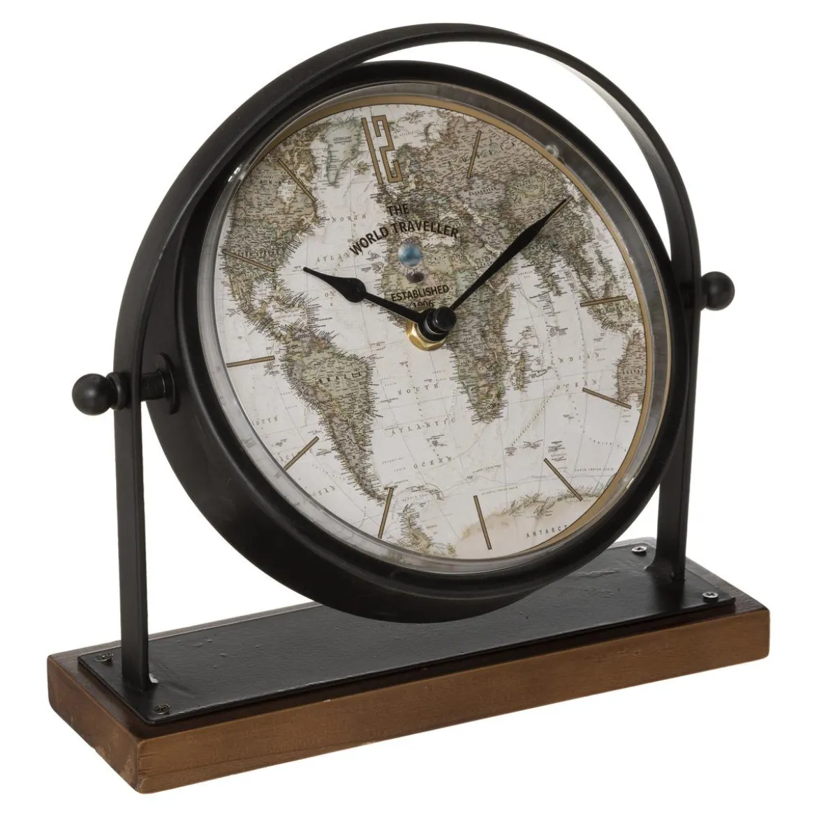 HORLOGE A POSER METAL FLAVIA H.20CM