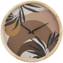 HORLOGE BOIS NILA D.30CM