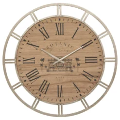 HORLOGE METAL BOTANIC D.70CM