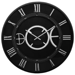 HORLOGE METAL KERIAN NOIR D.57CM
